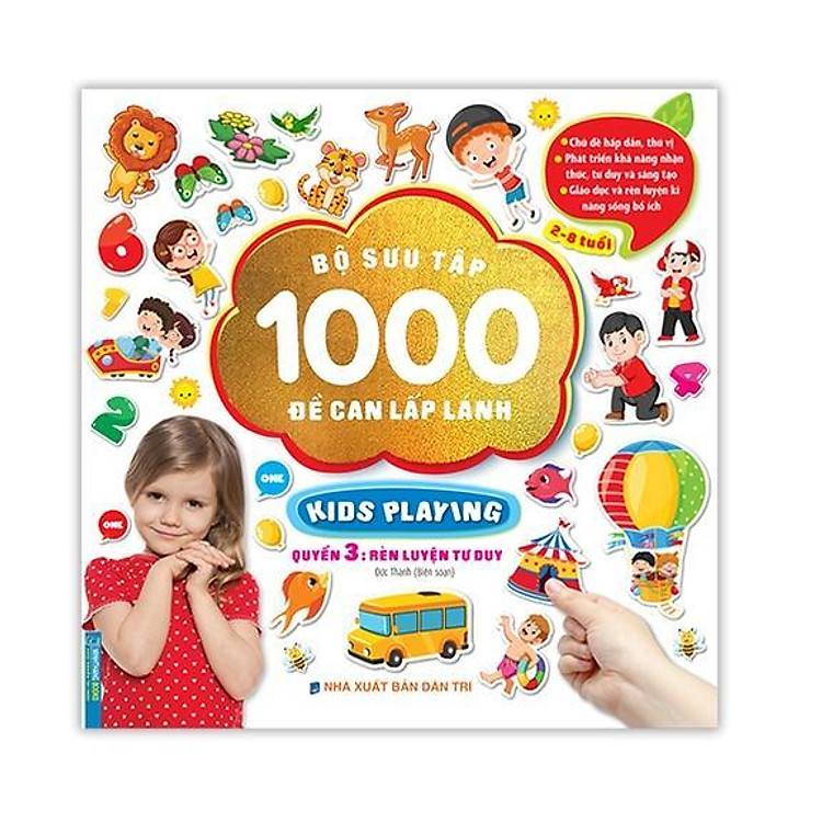 Bộ Sưu Tập 1000 Đề Can Lấp Lánh Cho Trẻ 2 – 8 Tuổi – Quyển 3 – Rèn Luyện Tư Duy