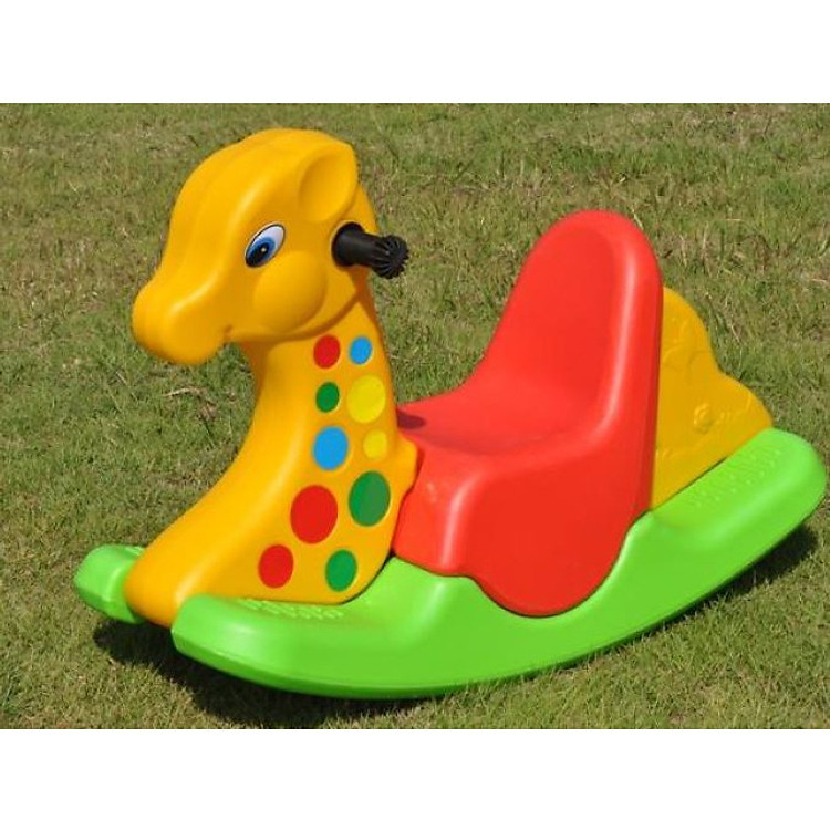 Bập bênh ba màu hình con vật