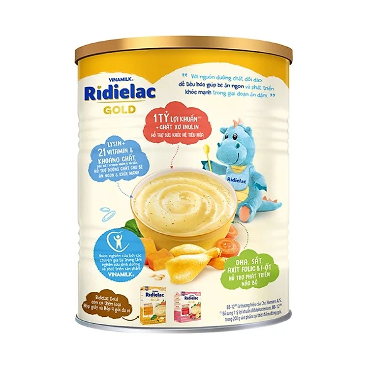 Bột Ăn Dặm Ridielac Gold Gà Rau Củ Chính hãng Tiết kiệm - Hình ảnh 4
