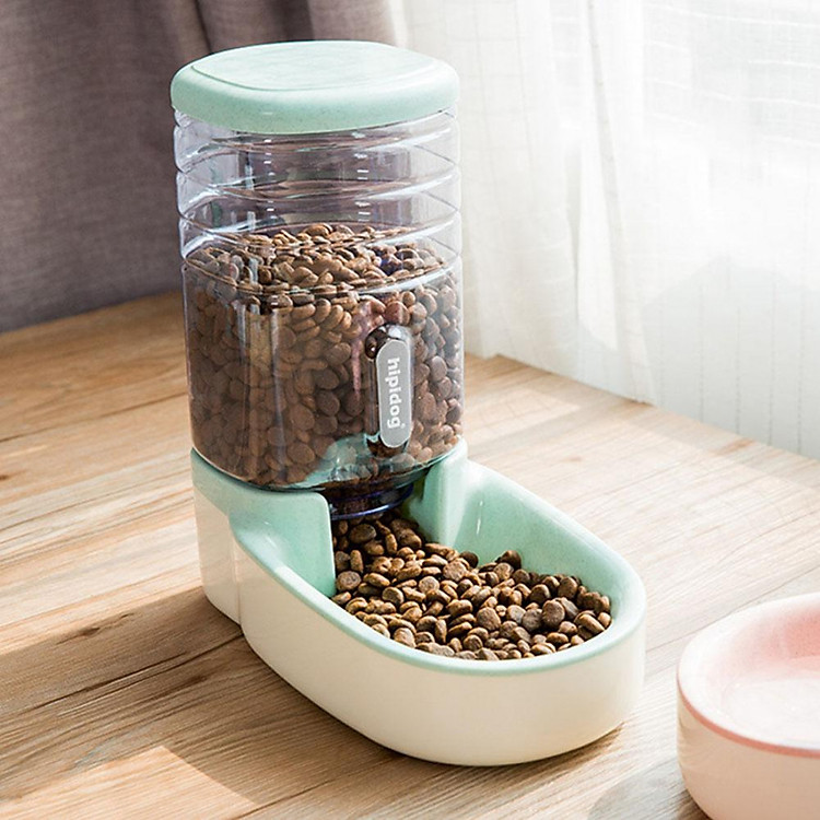 Bát cấp thức ăn tự động hộp 3.8L dành cho chó mèo ( Giao màu ngâu nhiên )