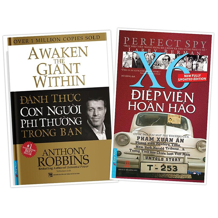 Sách - Combo X6 Điệp viên hoàn hảo (Bìa cứng) + Đánh thức con người phi thường trong bạn (Bìa cứng) - FirstNews