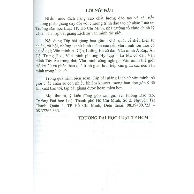 Tập bài giảng Lịch Sử Văn Minh Thế Giới - Ảnh 3