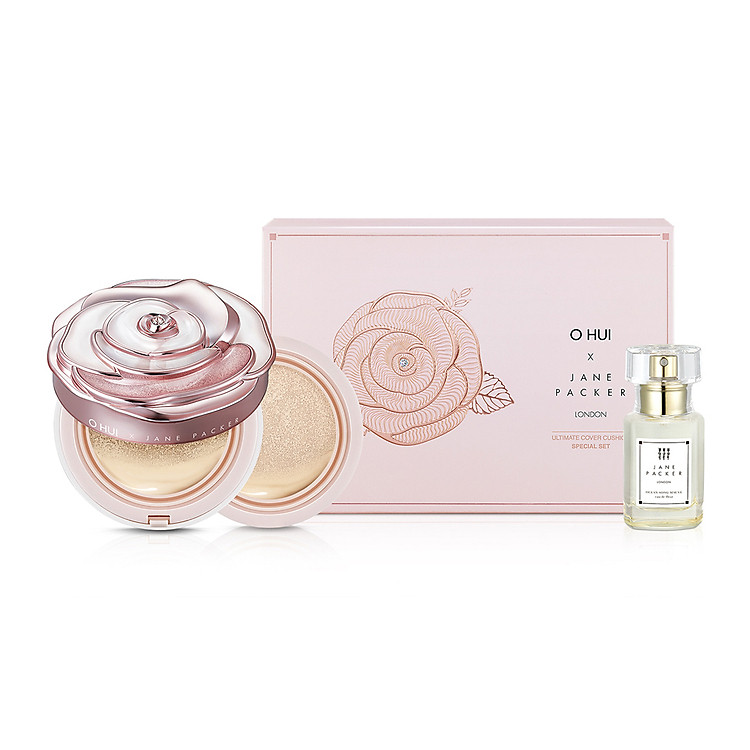 Bộ phấn nước và nước hoa Ohui Ultimate Cover Moisture Cushion Jane Packer Edition