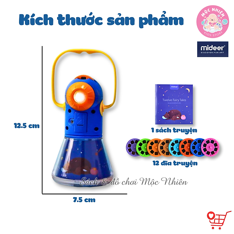 Mua Đèn Pin Kể Chuyện Mideer 12 Truyện Chính hãng Tiết kiệm - Hình ảnh 4