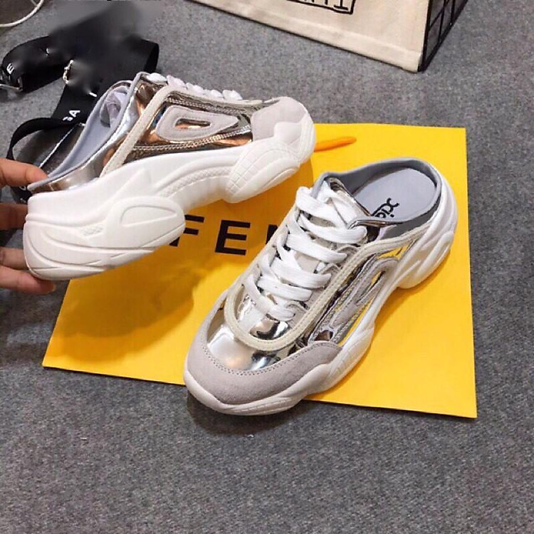 GIÀY SỤC THỂ THAO NỮ ĐỘN ĐẾ TRÁNG BẠC SIÊU ÊM