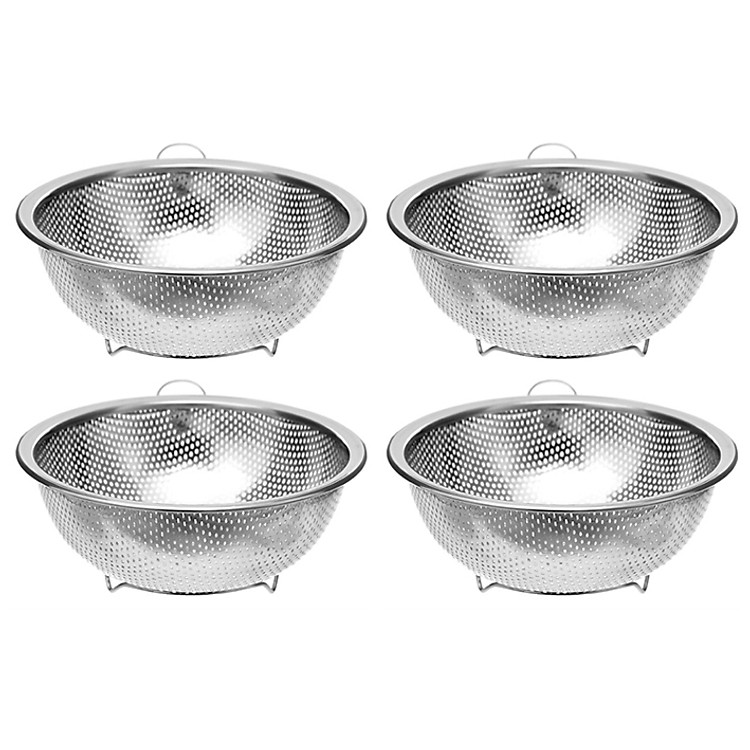 Combo: 4 Rổ inox Ánh Dương (22.1cm+26.5cm+28.5cm+31.5cm)