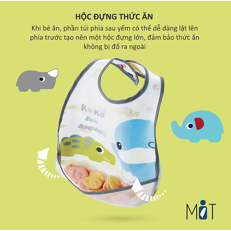 Mua Yếm Ăn Em Bé Hình Thú Không Thấm Nước Chính hãng Ưu đãi - Hình ảnh 4