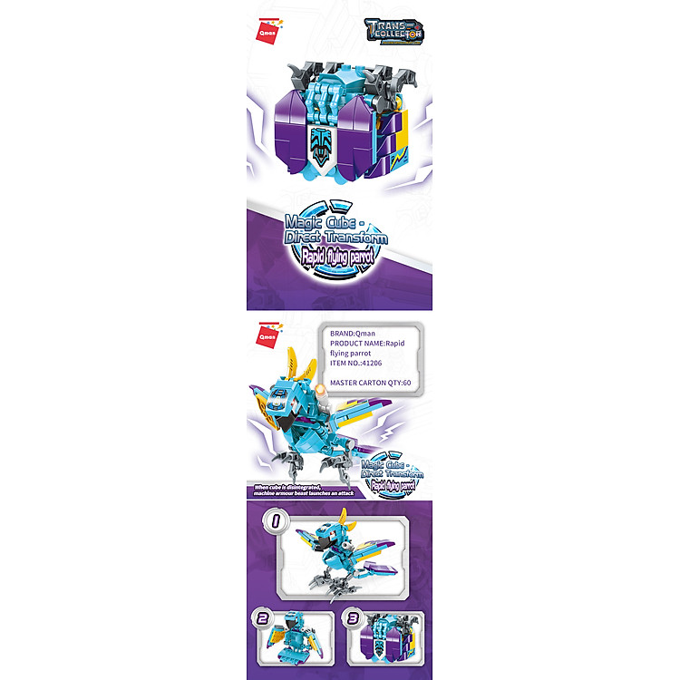 Đồ chơi lắp ráp Robot 3 in 1 Qman Chính hãng Giá tốt - Hình ảnh 5