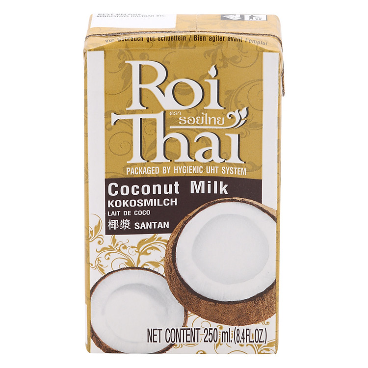 Nước Cốt Dừa Roi Thai 250ml - Nhập Khẩu Thái Lan | Roi Thai Coconut Milk 250ml