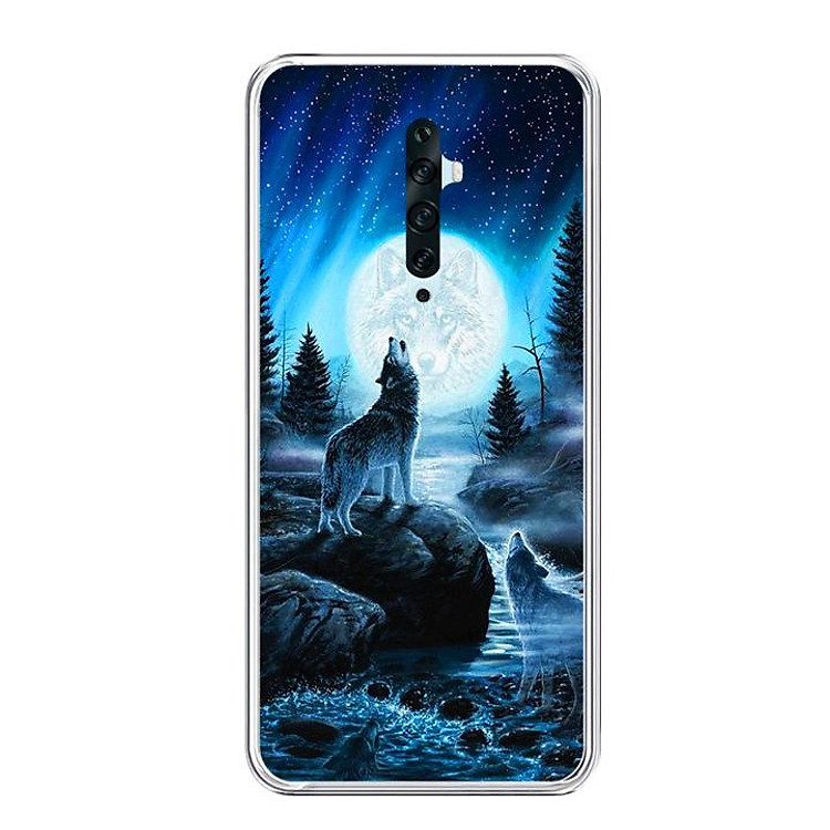 Ốp lưng dẻo cho điện thoại Oppo Reno 2F - 0485 Wolf04 - Hàng Chính Hãng