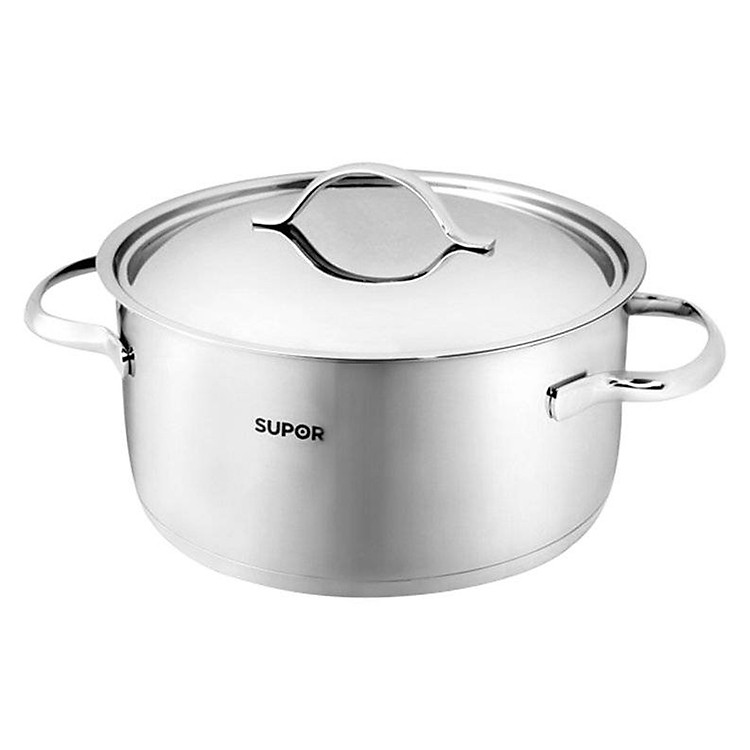 Nồi Canh Inox 304 Cao Cấp 3 Đáy Chống Dính Helen Supor S05S20 (20cm) - Bạc