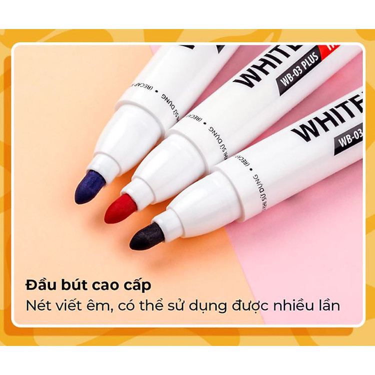 Bút viết bảng Thiên Long WB-03 Plus (mực xanh) - Ảnh 2