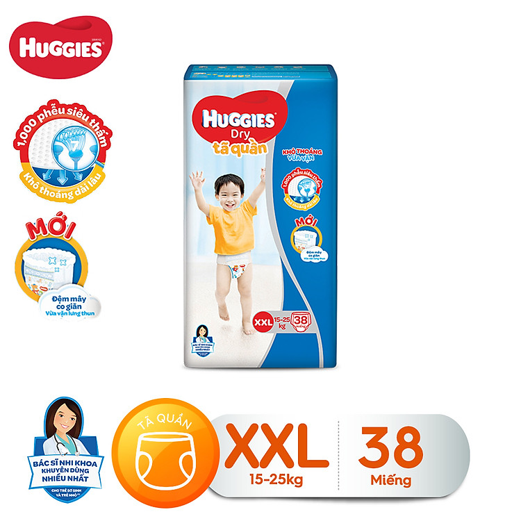 Tã quần Huggies Big Jumbo size XXL38 - 38 Miếng (15 - 25kg)- HSG 26/12/2023