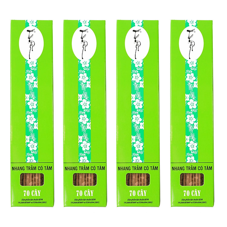 ComBo Tiết Kiệm 4 hộp Nhang Thiền- Nhang Trầm Hương Đặc Biệt 20cm-40g CHân Tăm Đỏ Hương Trầm Sạch Vì Sức Khỏe