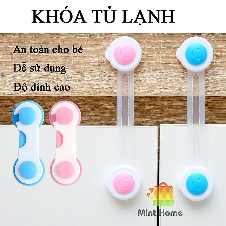 Khóa cửa tủ lạnh mini giá rẻ, khóa gài tủ vải đựng quần áo, tủ nhựa, tủ giày gỗ thông minh, ngăn kéo, lò vi sóng