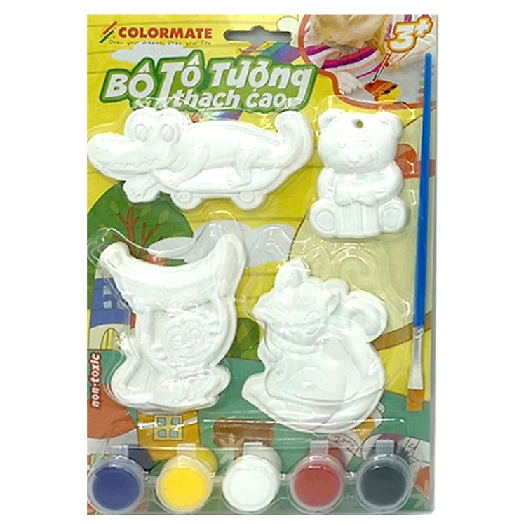 Bộ Đồ Chơi Tô Tượng Thạch Cao Colormate 11895 - Mẫu 1