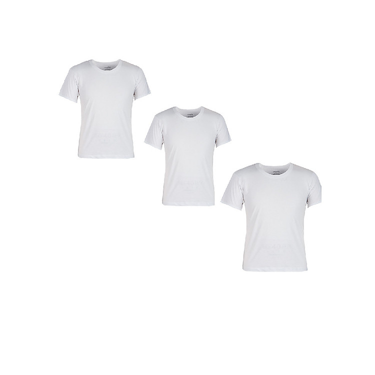 combo 3 áo phông trắng cộc tay cho nam