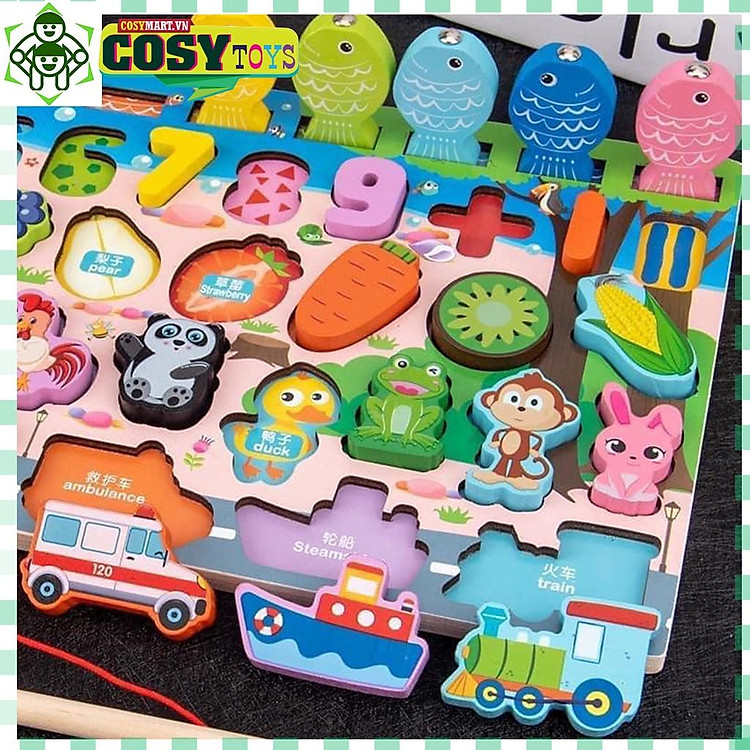 Mua Bộ đồ chơi câu cá gỗ 6 in 1 Chính hãng Giá rẻ - Hình ảnh 3