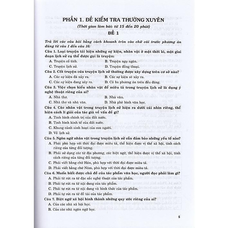 Ôn Tập - Kiểm Tra Nâng Cao Và Phát Triển Năng Lực Ngữ Văn 8 (Tập 1) - Ảnh 2