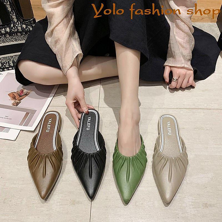 Giày sục nhựa đi mưa xêp li xinh xắn siêu mềm êm chân- Hàng QC cao cấp GN4