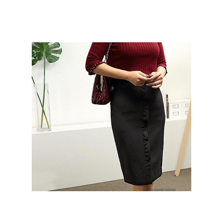 Váy bút chì nhún trước thời trang