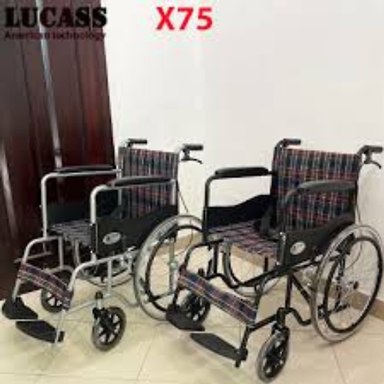 Xe lăn LUCASS X-75 - Cam Đen (CHIẾC)