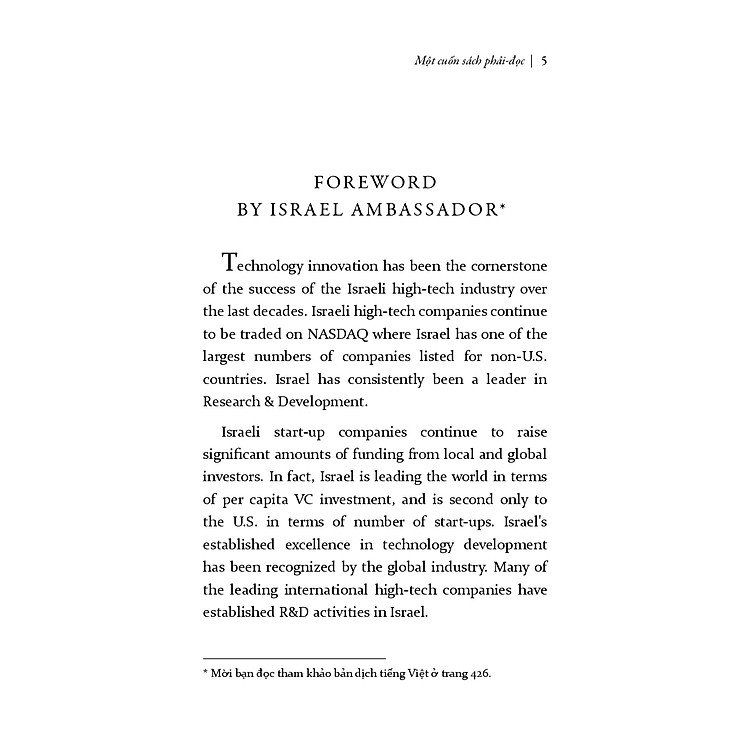Quốc Gia Khởi Nghiệp - Câu Chuyện Về Nền Kinh Tế Thần Kỳ Của Israel (Tái Bản) - Ảnh 3