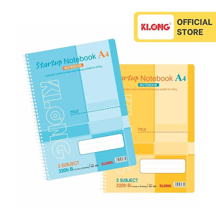 Sổ Kẻ Ngang Lò Xo Đơn Startup A4 (320 trang)