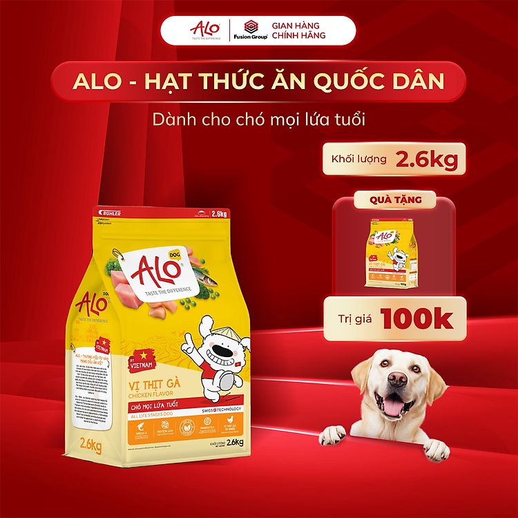 ALO - Thức ăn cho chó mọi lứa tuổi dinh dưỡng sạch từ nguyên liệu Việt Nam