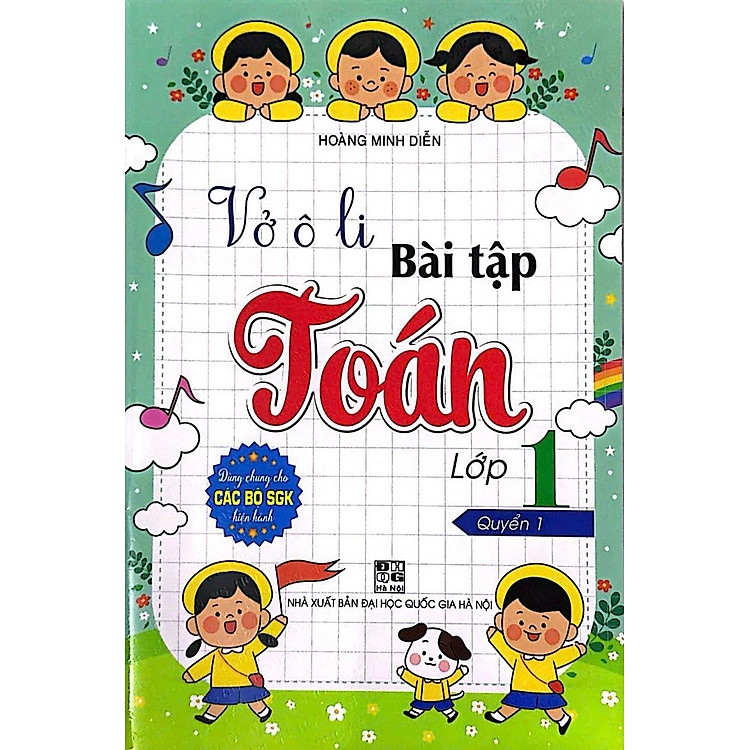 Sách vở ô li bài tập toán lớp 1 quyển 1