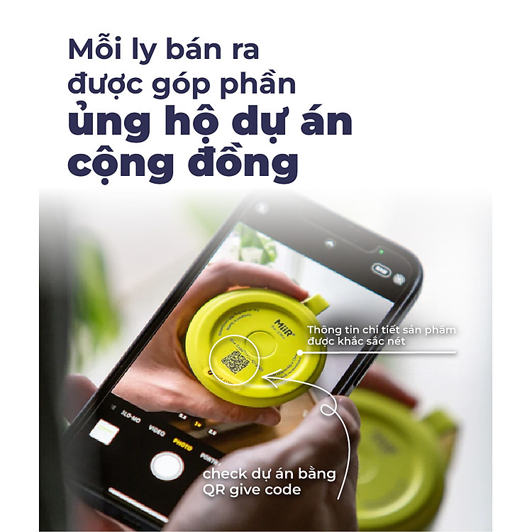 Cốc Giữ Nhiệt Camp Cup MiiR - Màu Xám (354ml) - Ảnh 4