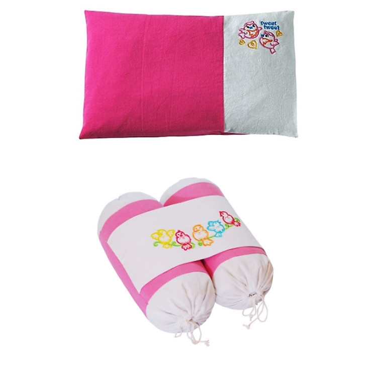 Combo gối nằm + chặn vỏ đậu xanh Sunny (dành cho trẻ sơ sinh)