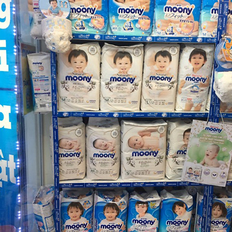 Bỉm Dán MOONY NATURAL S58 TILOMART Chính hãng Giá rẻ - Hình ảnh 2