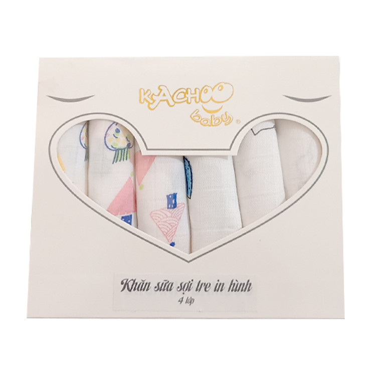 Mua Hộp 6 khăn sữa KACHOOBABY siêu thấm Chính hãng Giá rẻ