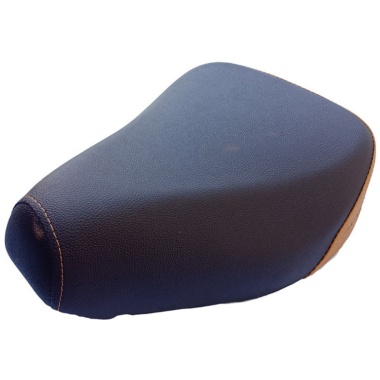 Yên xe CUB màu nâu phối đen, đàn hồi tốt, bền, không thấm nước