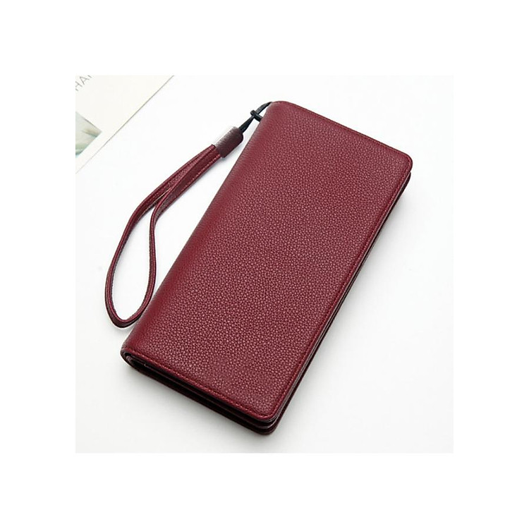 Ví nữ TM-CK65 tiện ích - Bóp cầm tay cho nữ sang trọng da trơn (20X9X3 cm)