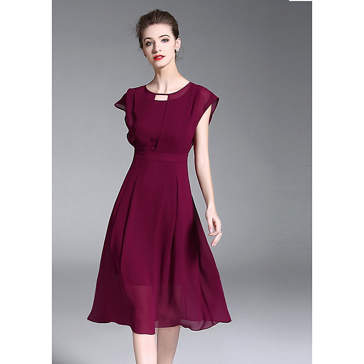 Đầm Xòe Voan 2 Lớp Cách Điệu NT6309N