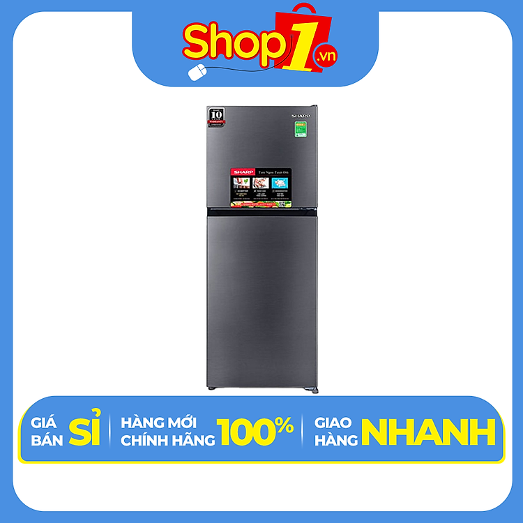 Tủ lạnh Sharp Inverter 198 lít SJ-X198V-SL - Hàng chính hãng - Chỉ giao HCM