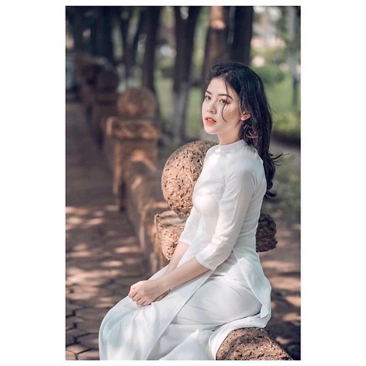 ÁO DÀI TRẮNG HỌC SINH/ CHẤT LIỆU LỤA HỒNG NGỌC CAO CẤP/ ÁO 2 TÀ CỔ CỰC ĐẸP