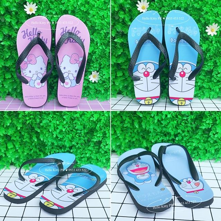 DÉP KẸP ( XỎ NGÓN ) HELLO KITTY & DORAEMON DOREMON
