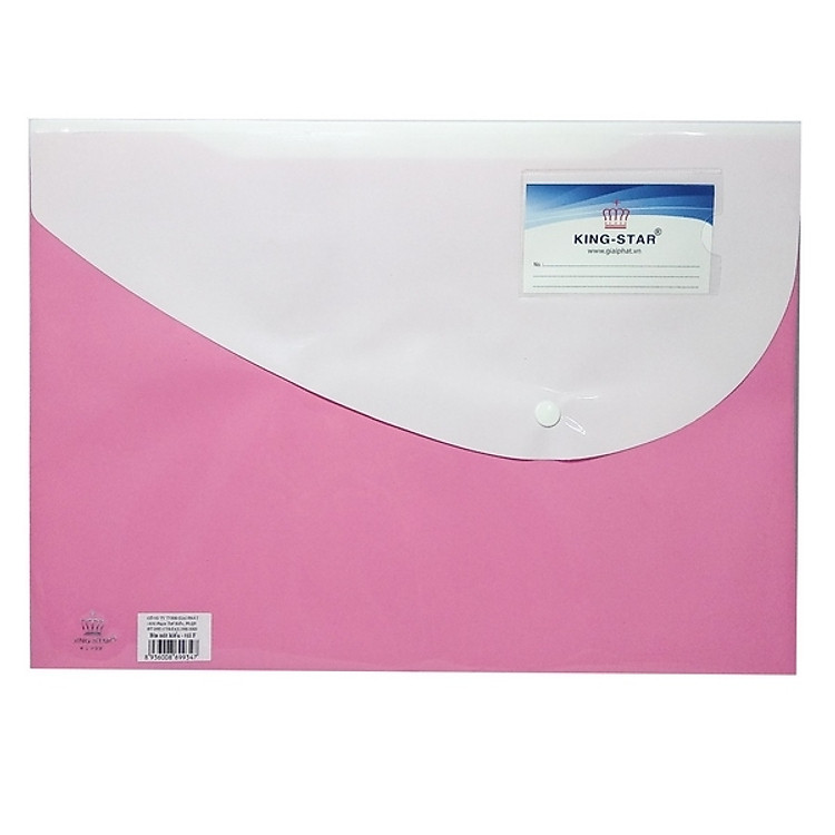 Bìa Nút Kiểu F4 King-Star W-230F – Hồng