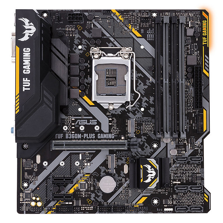 Bo mạch chủ máy tính Asus TUF B360M-PLUS GAMING - Hàng Chính Hãng