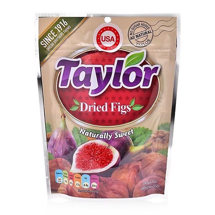 Trái vả /sung khô tự nhiên hiệu Taylor 190g