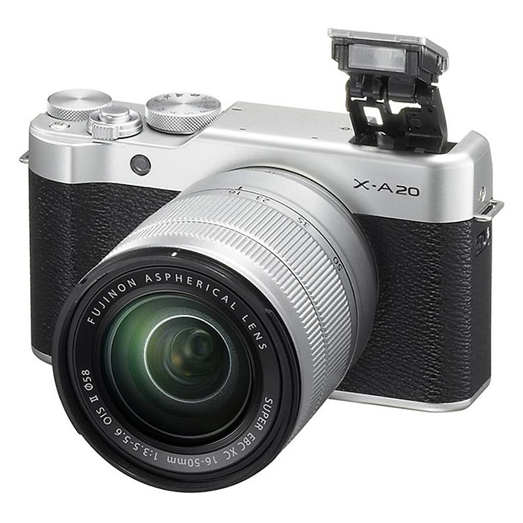 Máy Ảnh Fujifilm X-A20 Kit XC16-50mm F3.5-5.6 OIS II (Bạc)- Hàng chính hãng