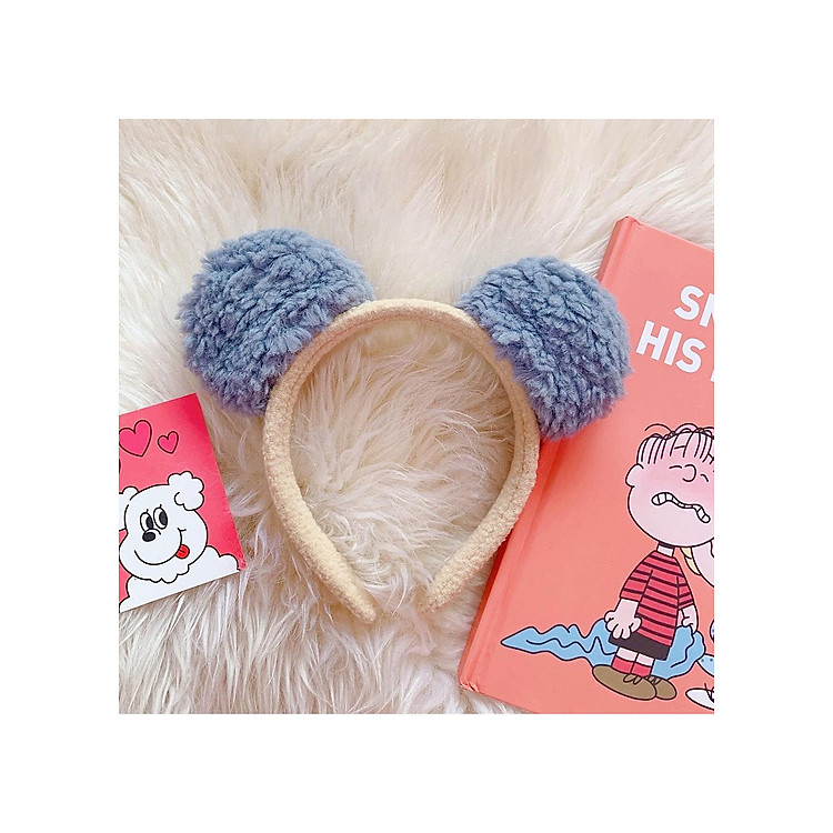Cài Tóc Tai Gấu Lông Xù Siêu Cute