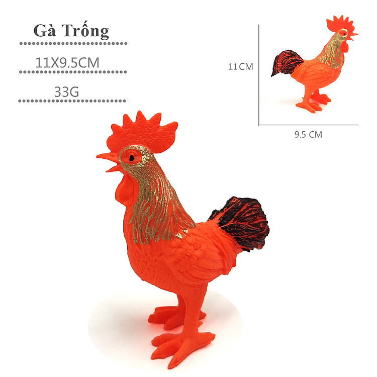 Mua tại Tiki: Đồ chơi Gà Trống Nhựa Đỏ 9.5x11 cm Chính hãng Ưu đãi