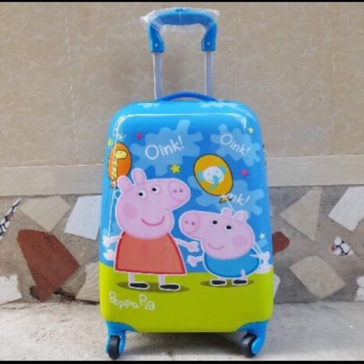 VALI TRẺ EM THỜI TRANG IN HÌNH HEO XANH