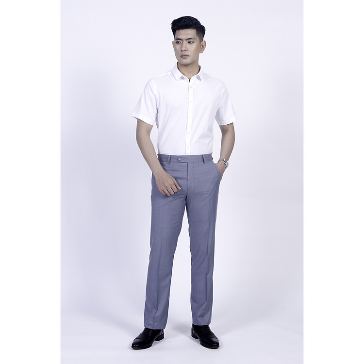Áo sơ mi nam ngắn tay May 10, ít nhăn nhàu, chất Spun đẹp co giãn