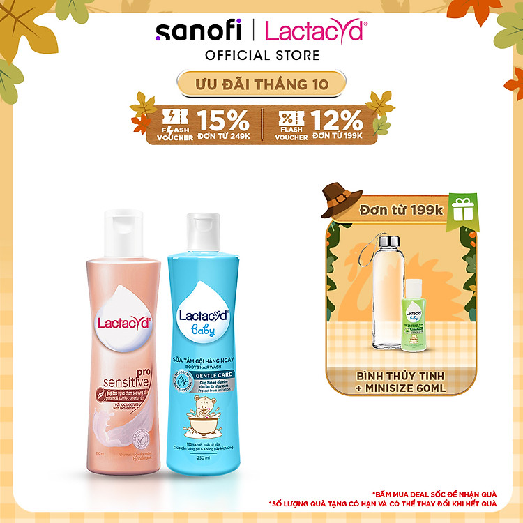 Tham Khảo tại ConCung: Bộ Dung Dịch Vệ Sinh Lactacyd Pro & Baby , nhận ngay nhiều Ưu đãi