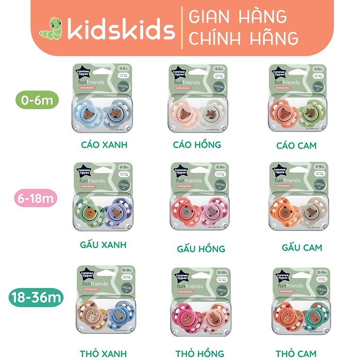 Chọn mua tại Shopee: Ty Ngậm Tommee Tippee Cáo Xanh mua giá tốt nhất tại Shop Mall